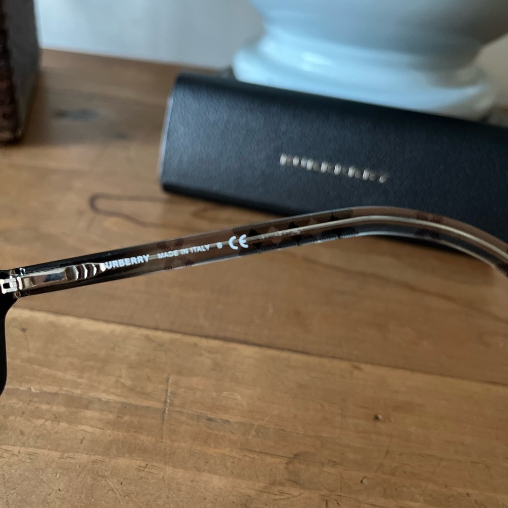 Burberry Eyeglasses Frames Style 2073 Black Plaid Detail - Picture 3 of 8